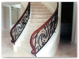 Curved Interior Stair Railing